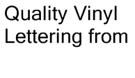 vinyl lettering
